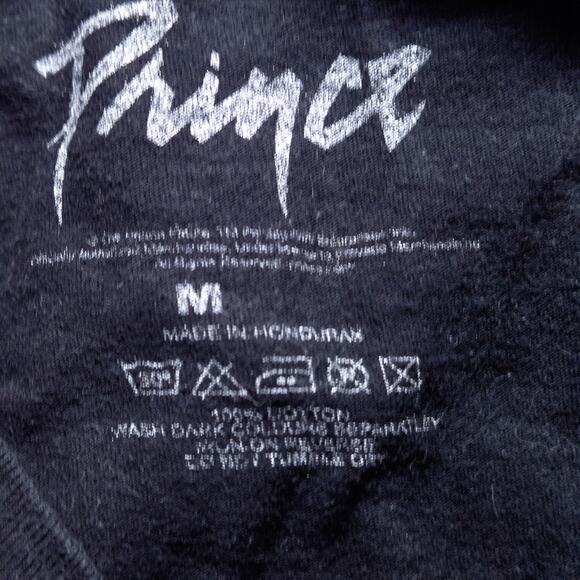 Prince Purple Rain Unisex T-Shirt Soft Grunge 80s Funk Vibe Black Cotton Size M - Picture 4 of 4